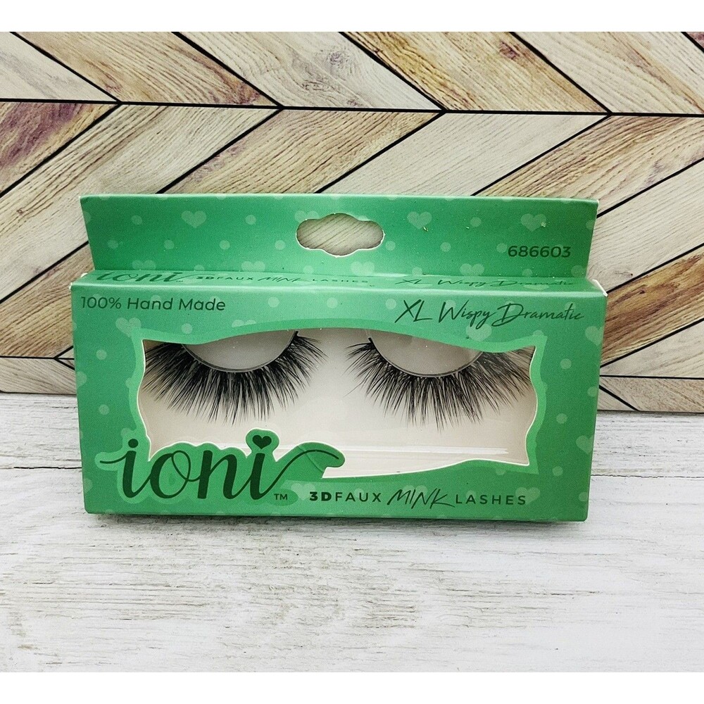 Eyelashes IONI 3D Faux Mink False Fake Lashes Xl Wispy Dramatic 686603